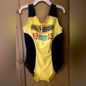 Little Girl’s Harley Davison Bathingsuit, Size 6X